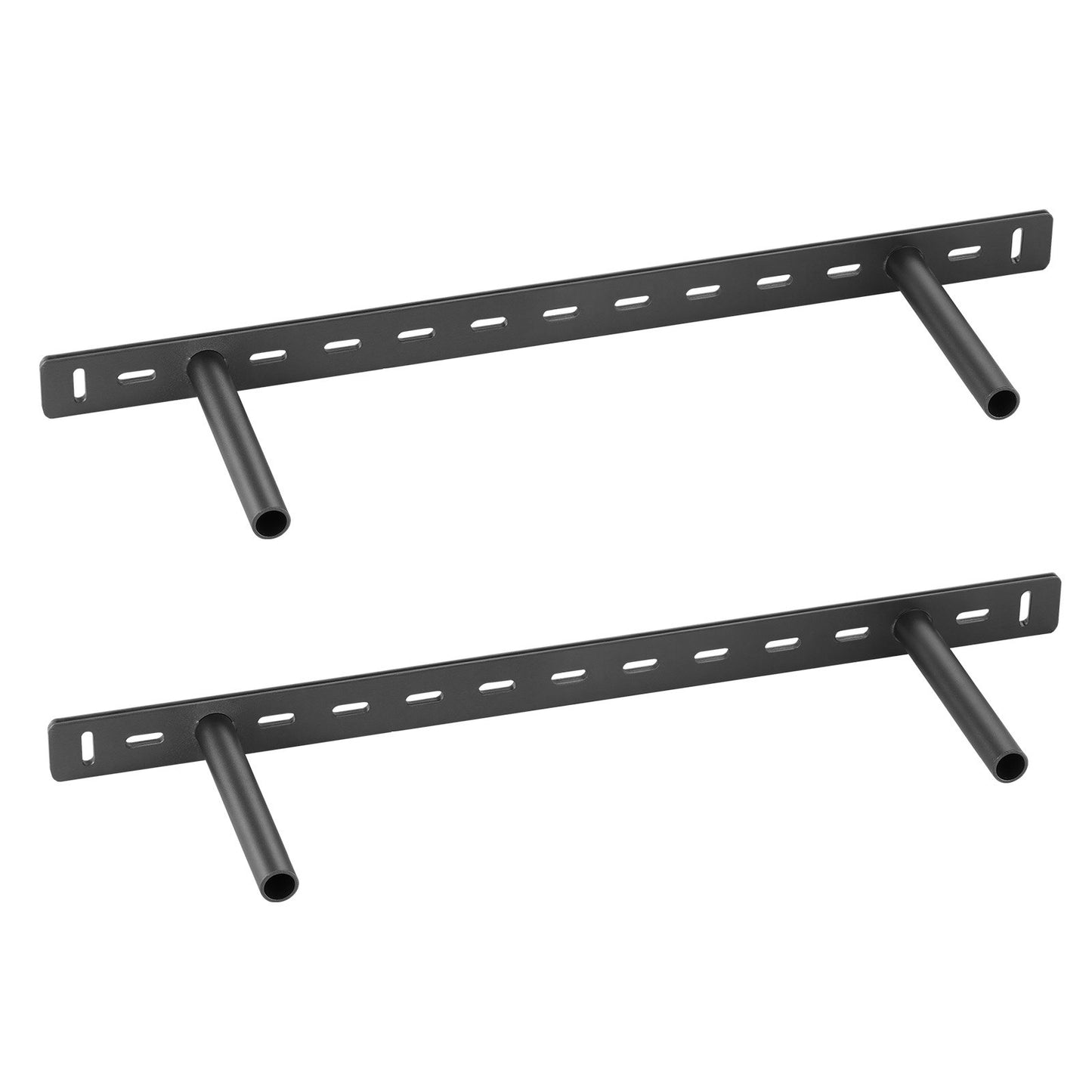 Heavy Duty Floating Shelf Brackets 22 Inch - Black Concealed Wall Support