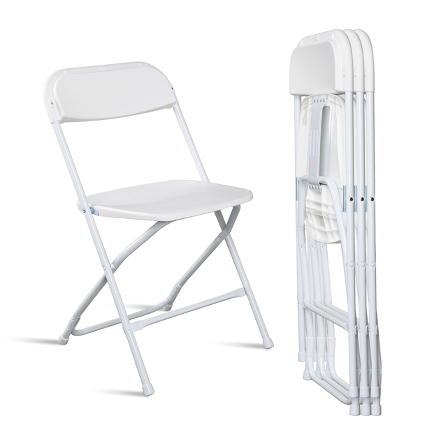 4-Pack Lightweight Folding Chairs - 350LBS Capacity for Events