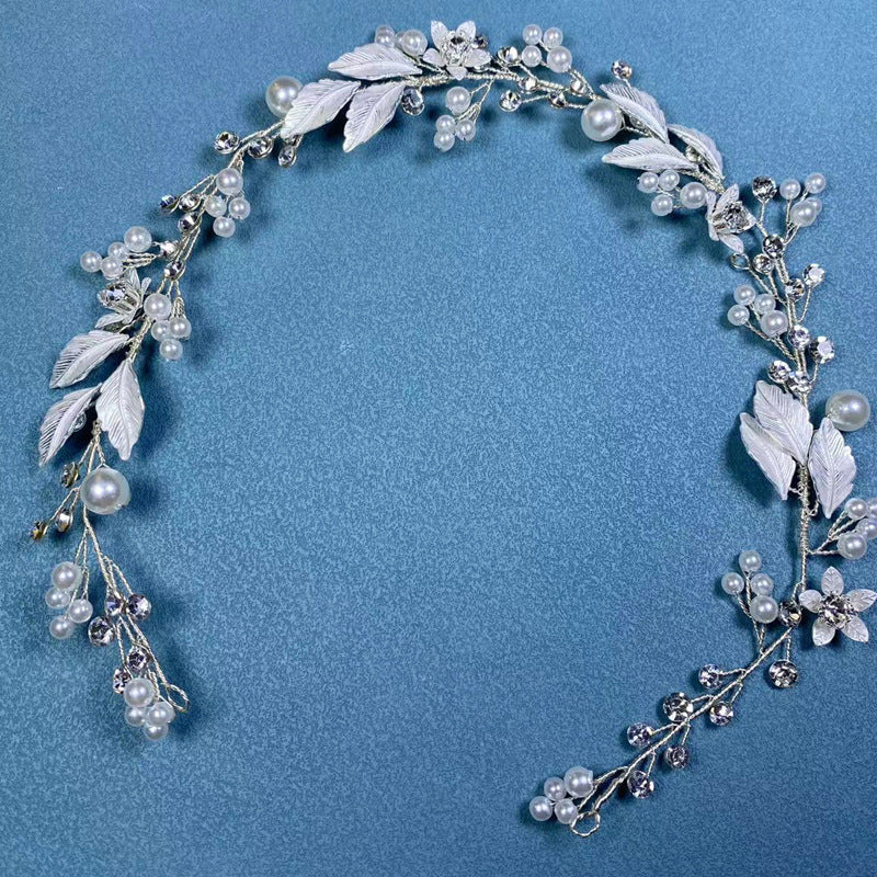 Pearl Hair Hoop - Silver