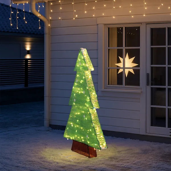 4FT Pre-Lit Christmas Tree with 110 Warm White LED Lights