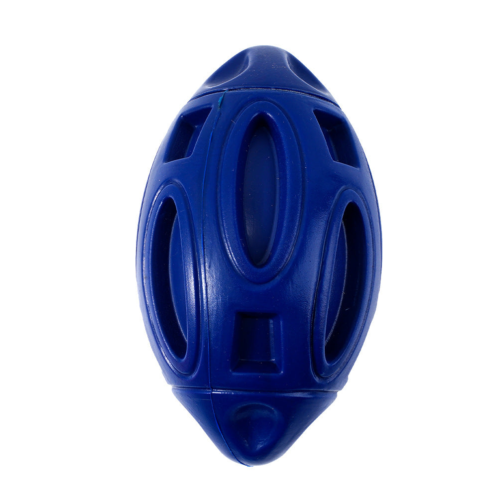 Durable Rubber Dog Toy with Squeaker - Interactive Bite-Resistant Fetch Ball