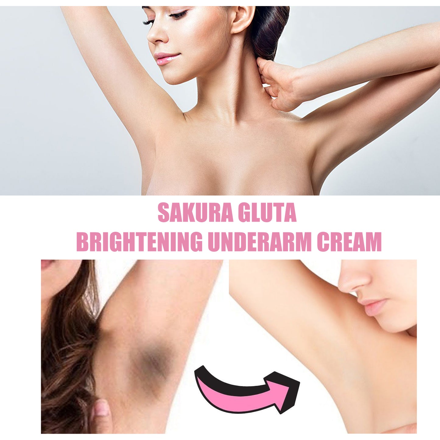 Brightening Underarm Cream - Dark Spot Corrector for Elbows and Knees