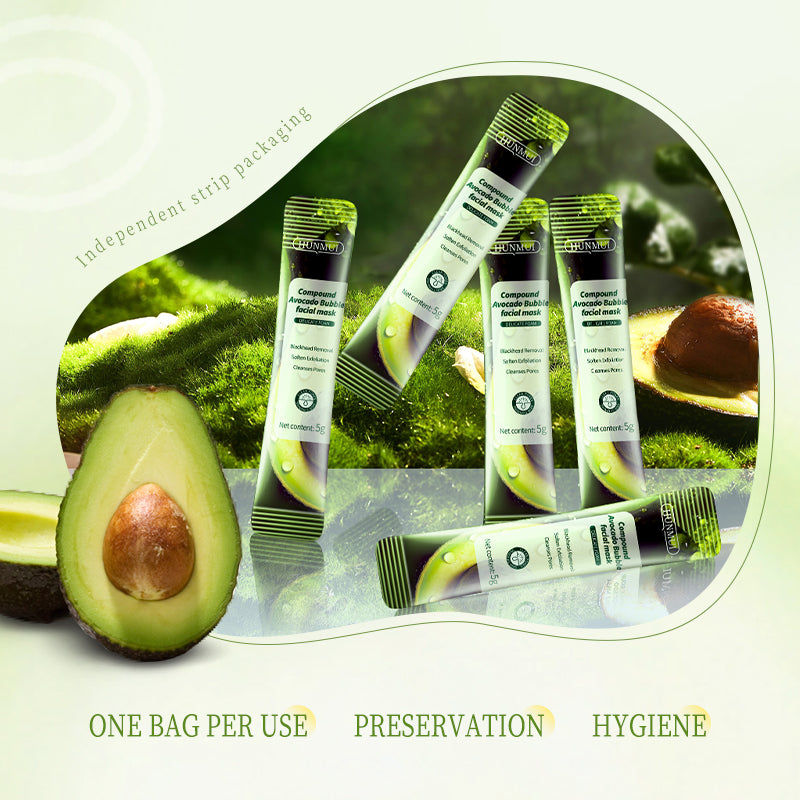 Compound Acid Avocado Bubble Mask 4g x 12 - Facial Care