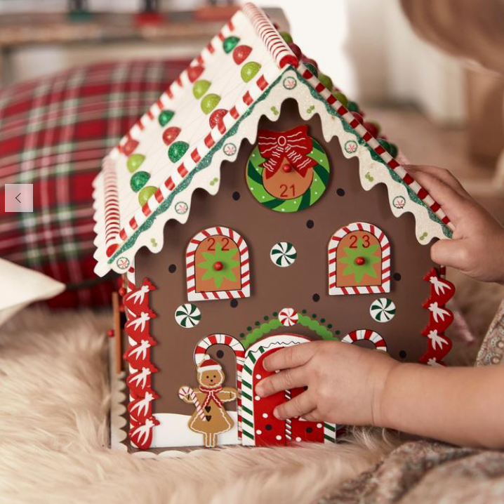 Christmas Tree Wooden Decoration Gingerbread House Festive Ornament