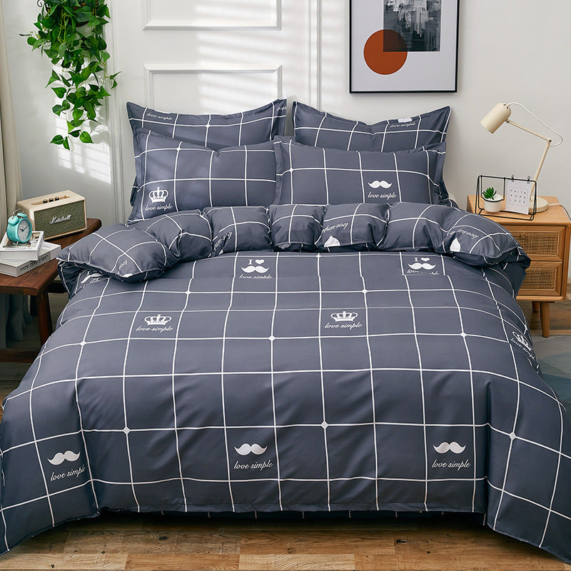 Student Dormitory Single Duvet Cover Set - Autumn & Winter Bedding