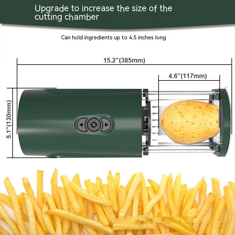 Electric Stainless Steel Potato Slicer French Fry Cutter Kitchen Gadget