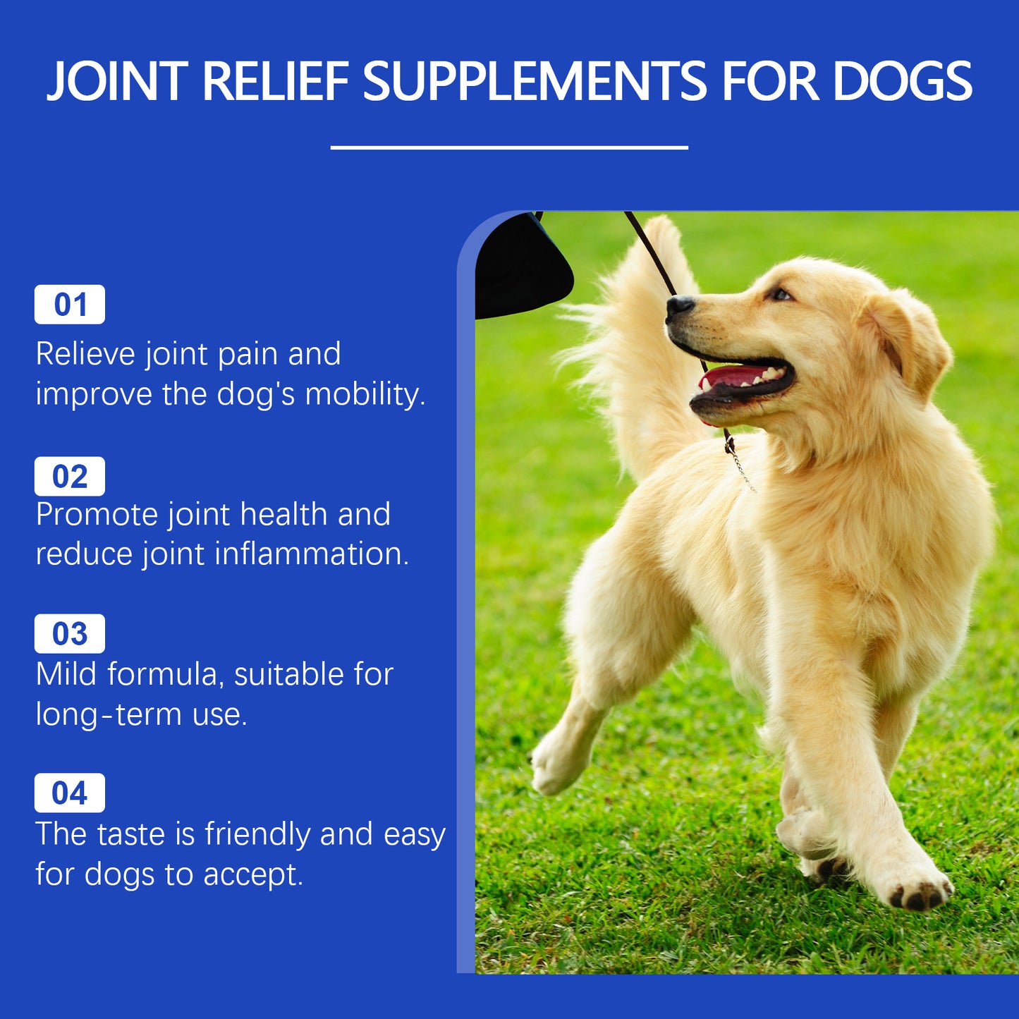 Dog Hip & Joint Support Liquid Supplement - Relieves Pain & Inflammation, 60ml