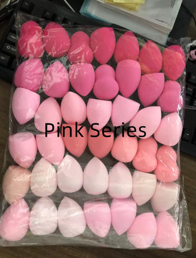 Reusable Cosmetic Sponge Set - Soft Hydrophilic Puff for Face Makeup, Wet or Dry Use, 30 or 42 Pieces