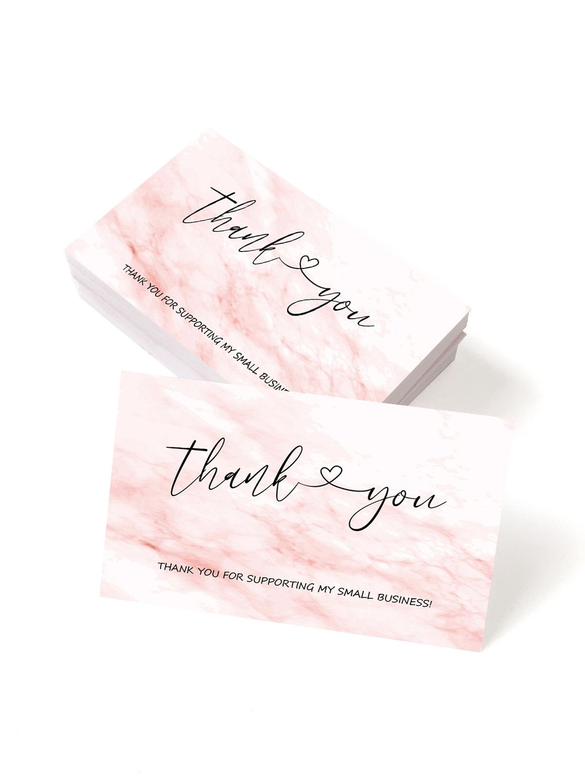 Thank You Greeting Cards Set for Weddings Parties & Holidays - 50 Pack