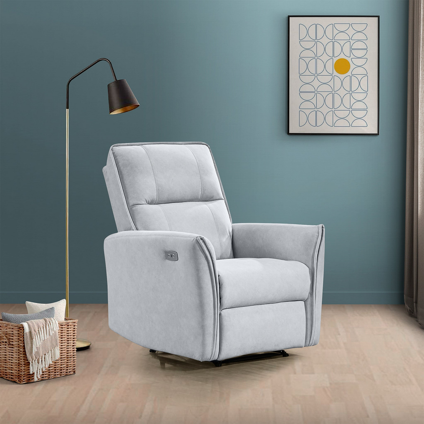 Top Quality Asheville Mid-Century Modern Recliner Chair With Infinite