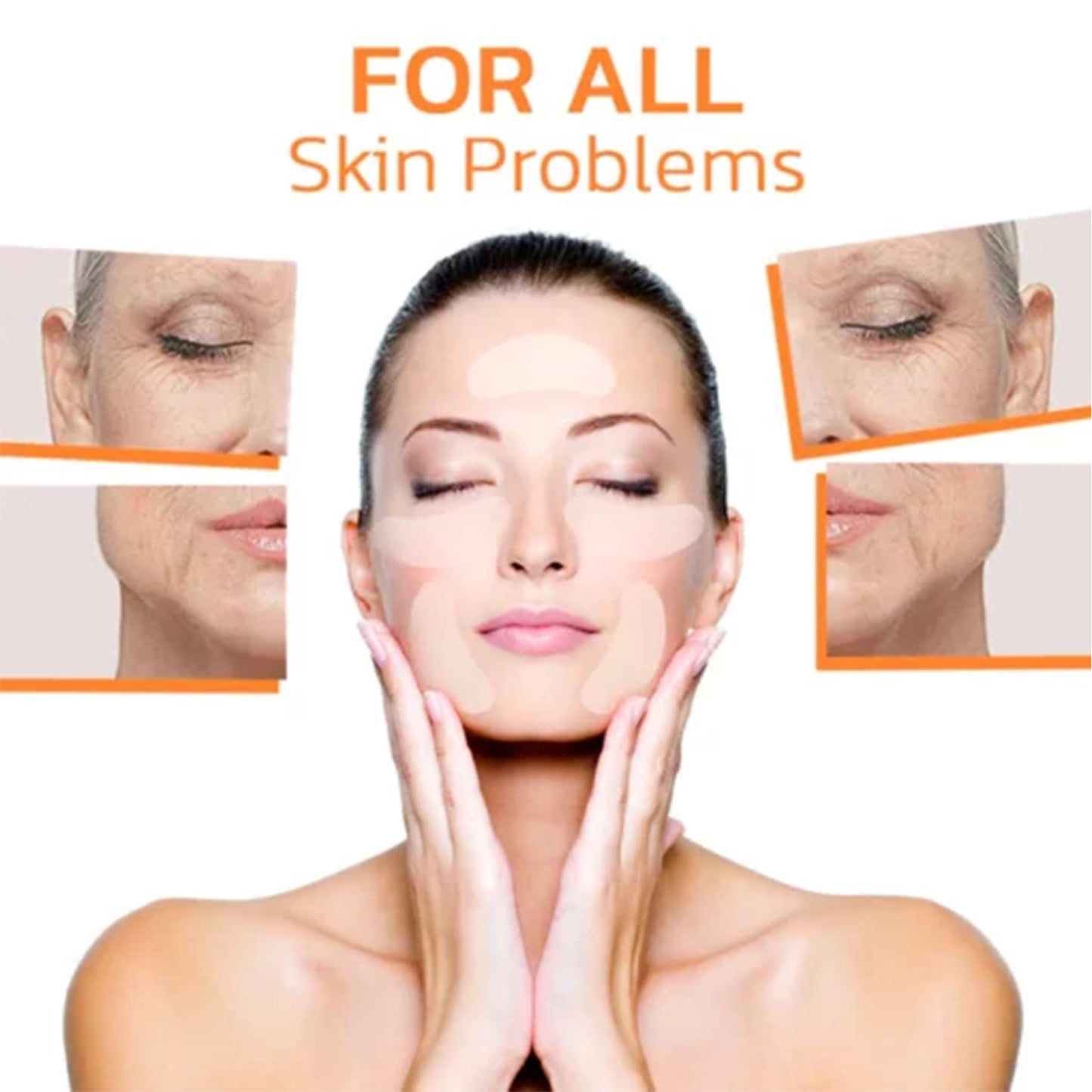Soluble Collagen Film Anti-Aging Facial Patch for Skin Tightening - 10pcs