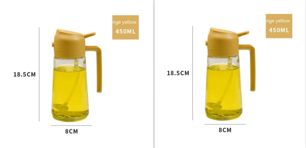Two-in-One Oil Spray Dispenser for Kitchen & Barbecue - Capacity Options