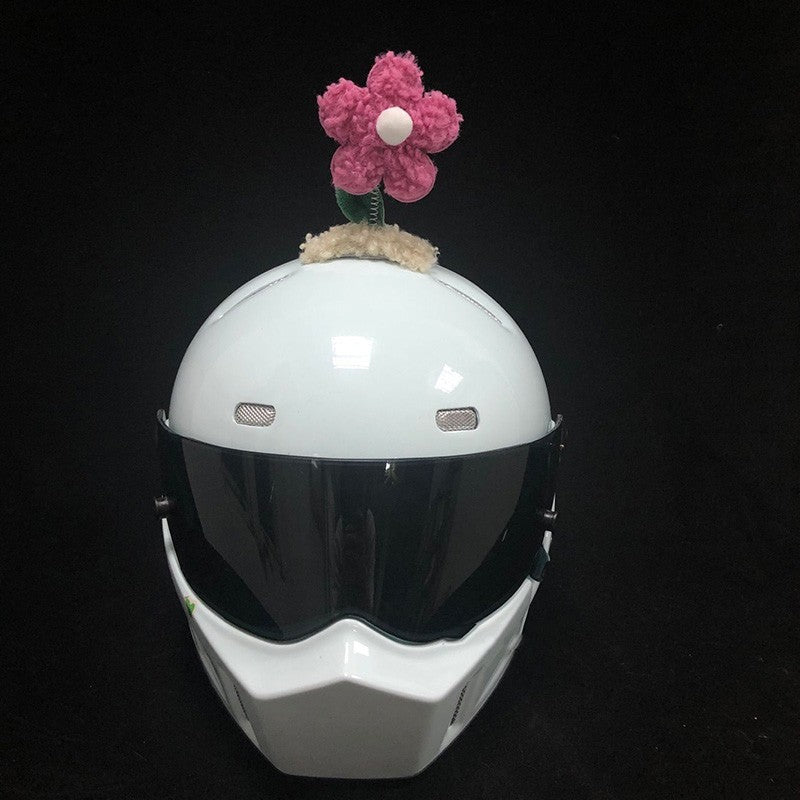 Decorative Sunflower Swing Flowers for Motorcycle Helmets - Home & Garden Accessory