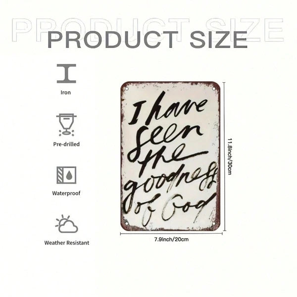 Metal Tin Sign Wall Decoration - 20 cm x 20 cm