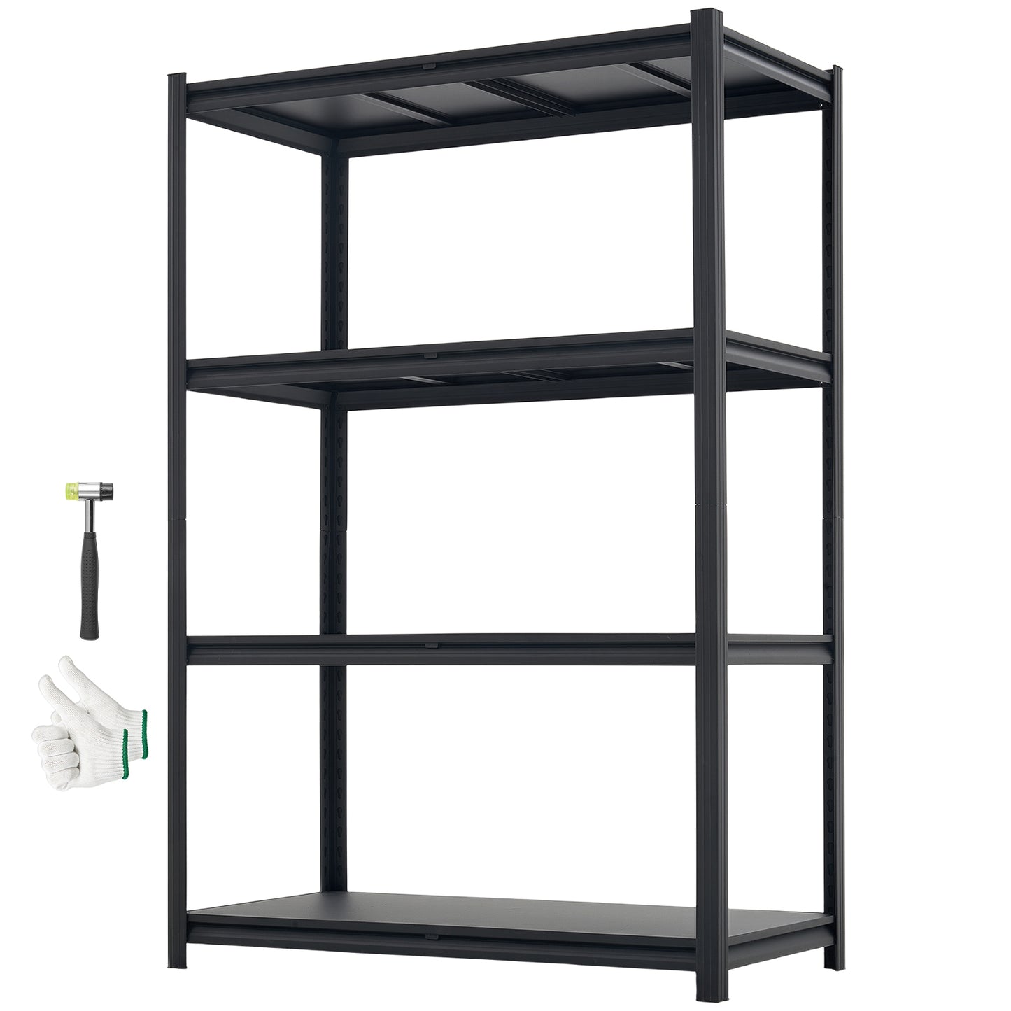 Heavy Duty Garage Storage Shelves - 4-Tier Adjustable Metal Rack, 2400 Lb Capacity