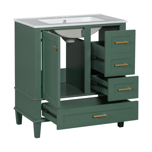 30" Bathroom Vanity Set with Sink Combo and Soft Closing Door