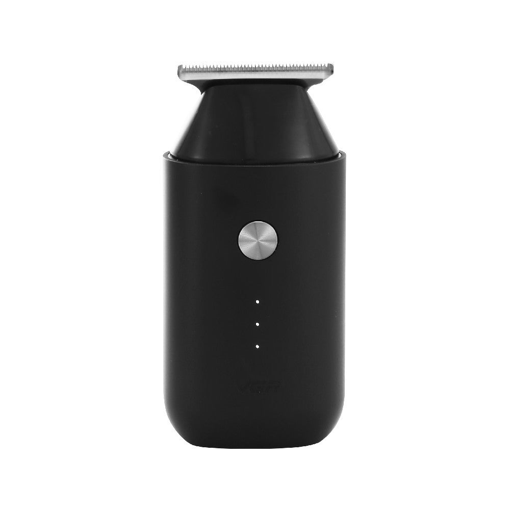 USB Hair Clipper with Stainless Steel Blade - Black