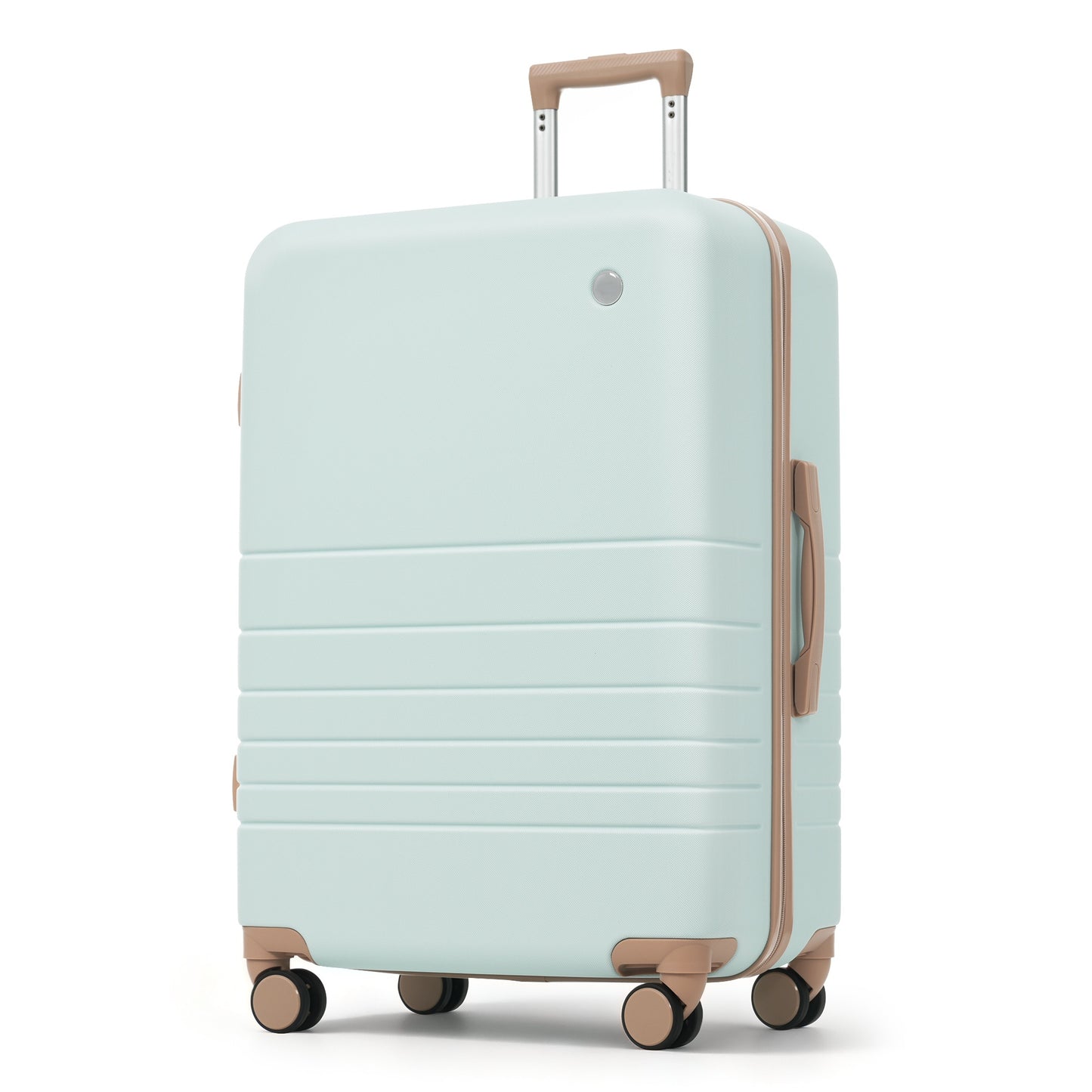 4-Piece Luggage Set with USB Charging Ports - Grey Green