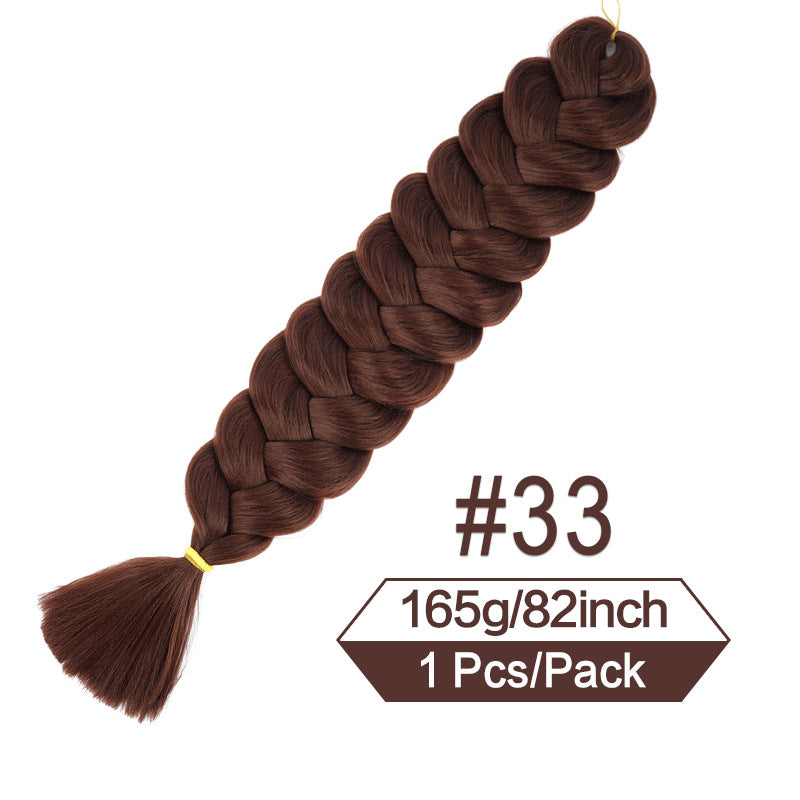 Long Braided Ponytail Hair Extension for Women - Multi-Color, 82 Inch
