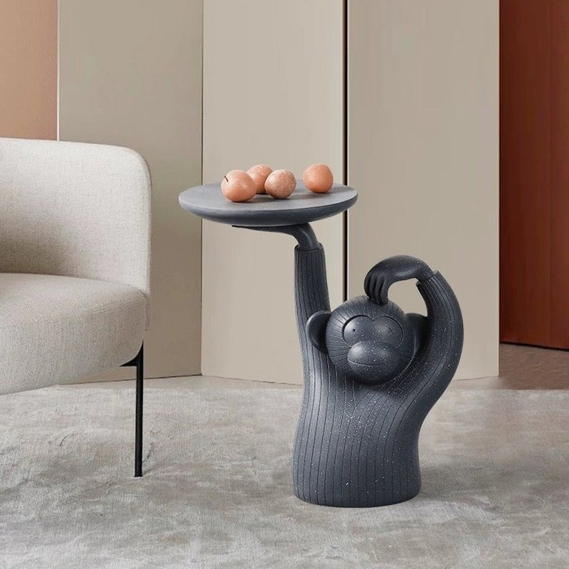 Monkey Coffee Table Tray Decorative Ornament Resin Modern Style