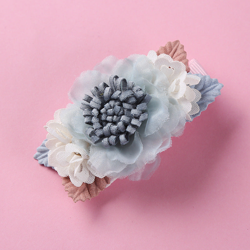 Children's Flower Hair Clip - Pearl Finish