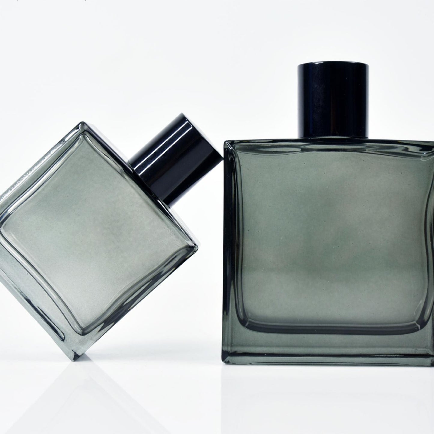 Portable Black Glass Perfume Storage Bottle Set - Upmarket Travel-Friendly Design