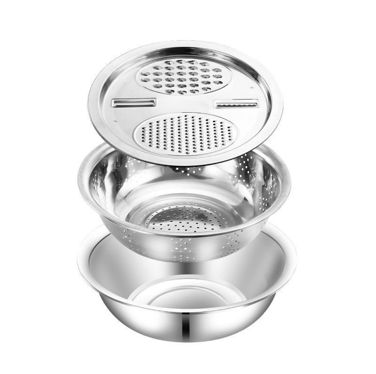 Multi-Function Stainless Steel Grater for Kitchen Storage - Silvery 24cm-30cm
