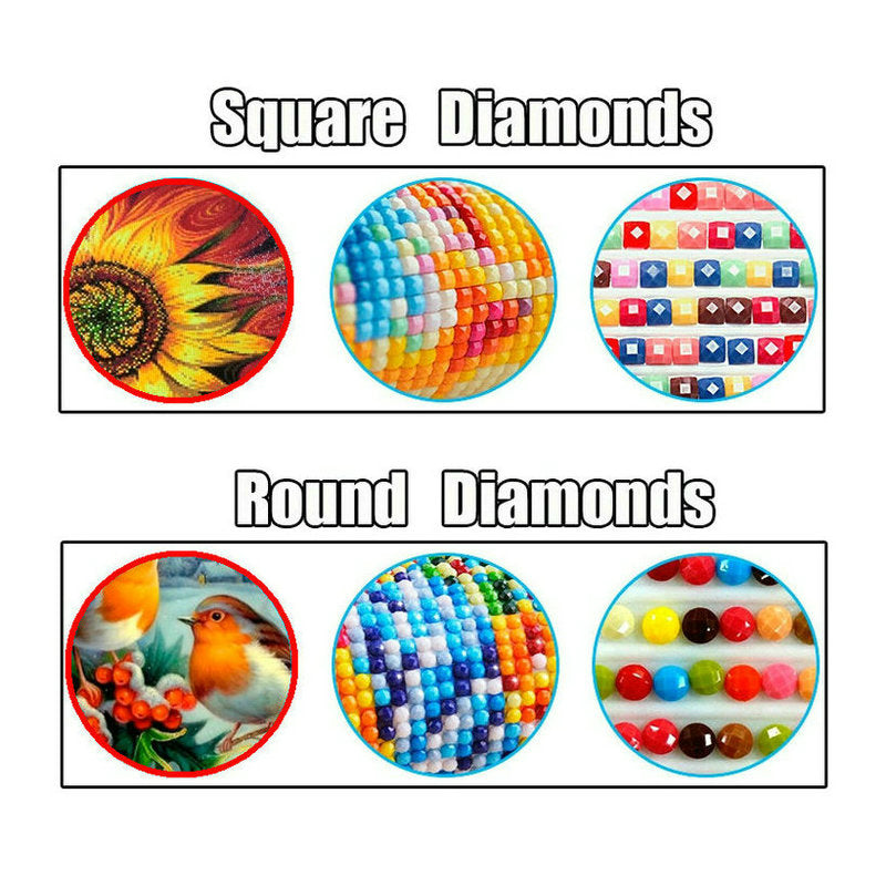 Diamond Painting Kit for Home Decor - Canvas Art Craft Set with Multiple Sizes & Styles