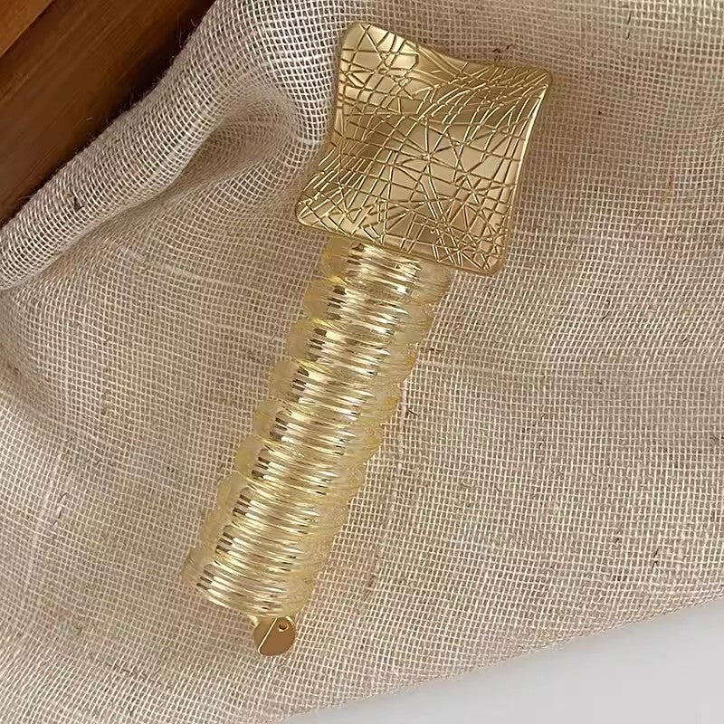 Ponytail Holder with Decorative Telephone Cord Design
