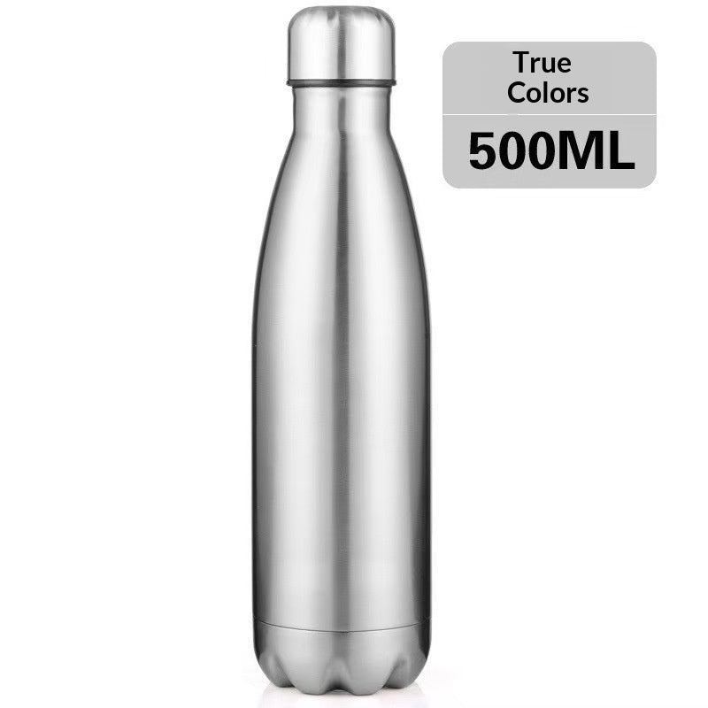 17oz Double Wall Insulated Stainless Steel Water Bottle - Leakproof, Keeps Liquids Cold or Hot