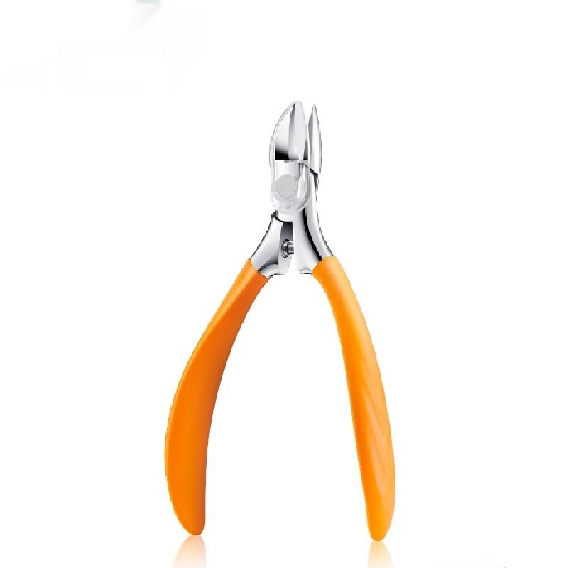 Diagonal-Pointed Nail Clipping Pliers for Ingrown Toenails - Stainless Steel, Multi-Color