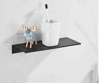 Nordic Wall Mounted Shower Storage Rack Non-Perforated Bathroom Organizer