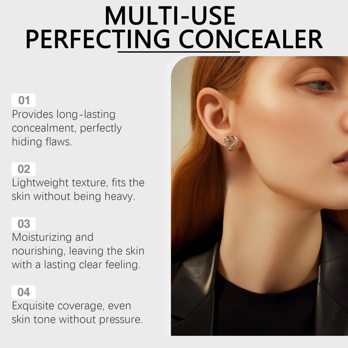Lightweight Liquid Concealer for Brightening and Moisturizing - Multiple Colors