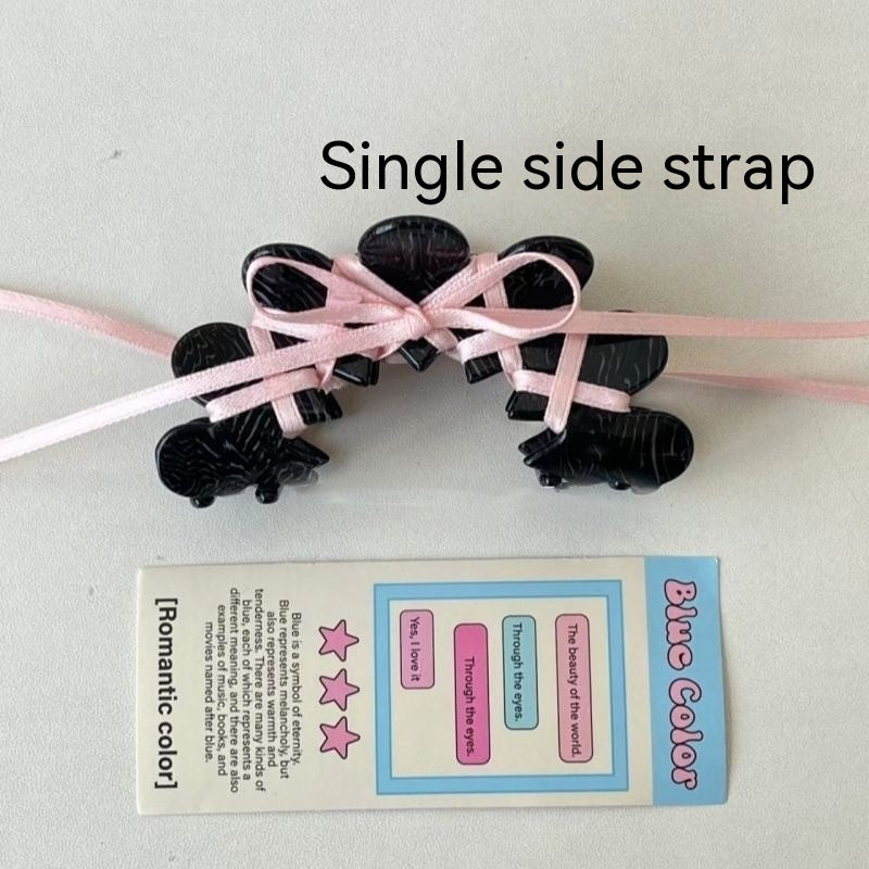 Ballet Ribbon Bow Barrette - Korean Style Acrylic Hair Clip