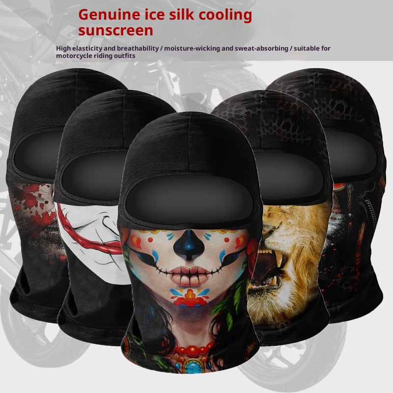 Outdoor Sun Protection Face Cover - Breathable Ice Silk
