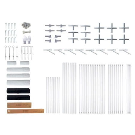 Heavy Duty 20x20 Feet Party Tent with Carry Bags - White