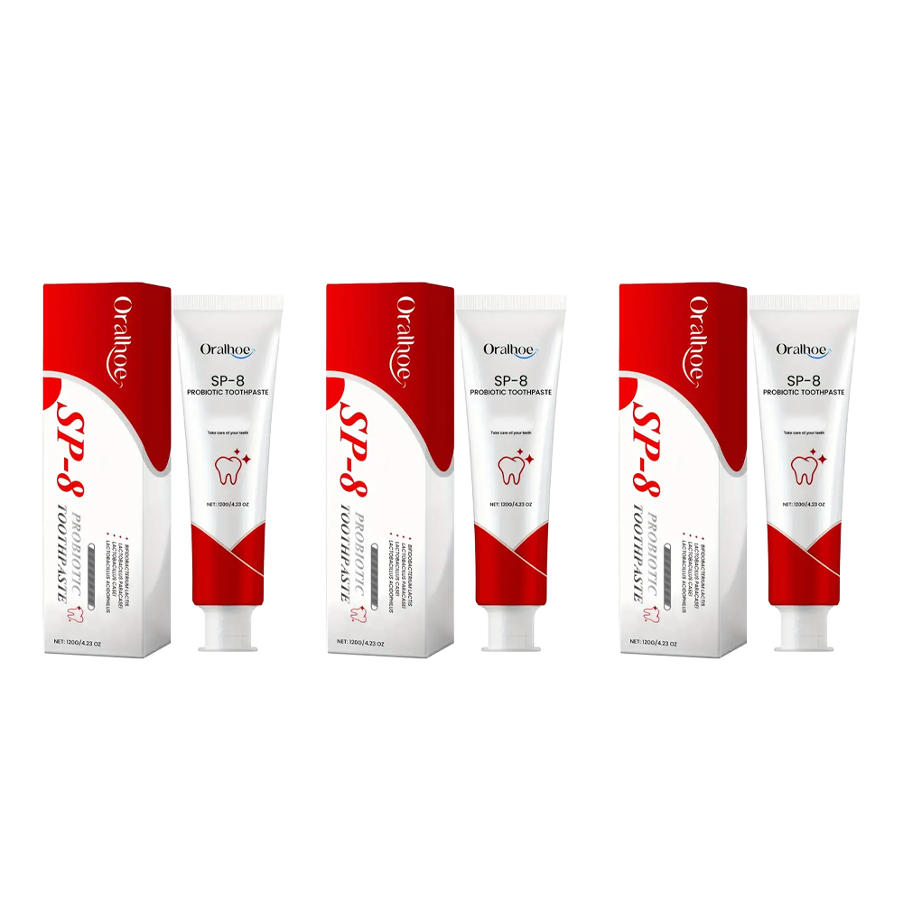 SP-8 Probiotic Toothpaste - Deep Cleaning & Whitening Mint Formula (360g)