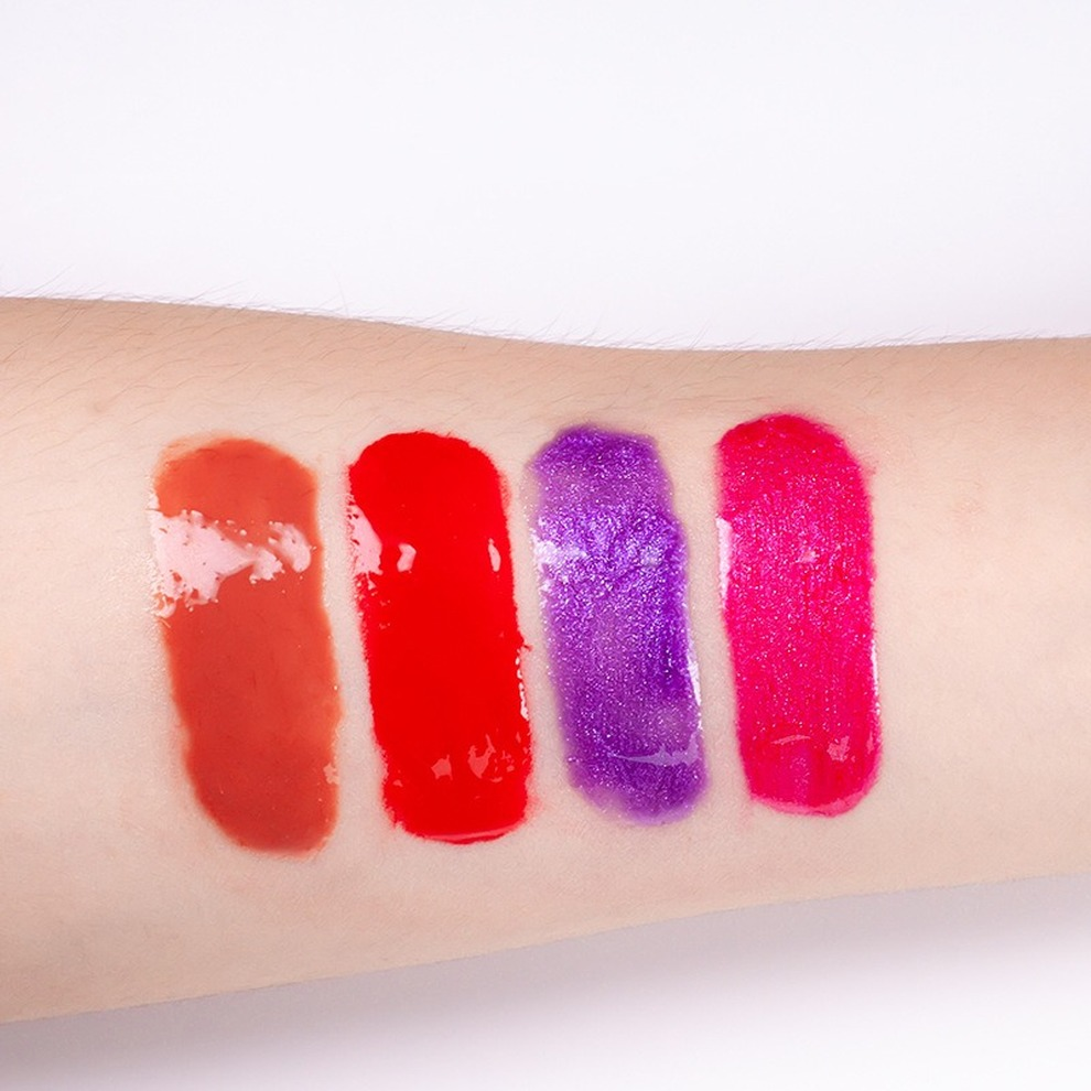 Unisex High Gloss Lip Gloss Set - Pearlescent Lip Glaze in Stand-Up Pouch