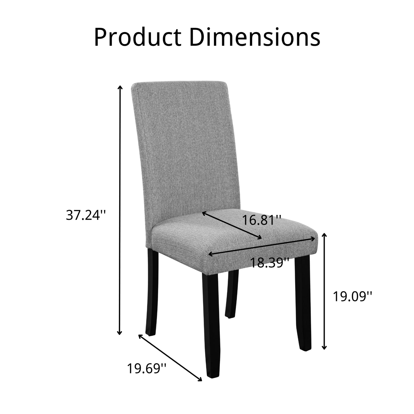 Modern Dining Room Chairs Set Of 4, Accent Diner Upholstered Fabric