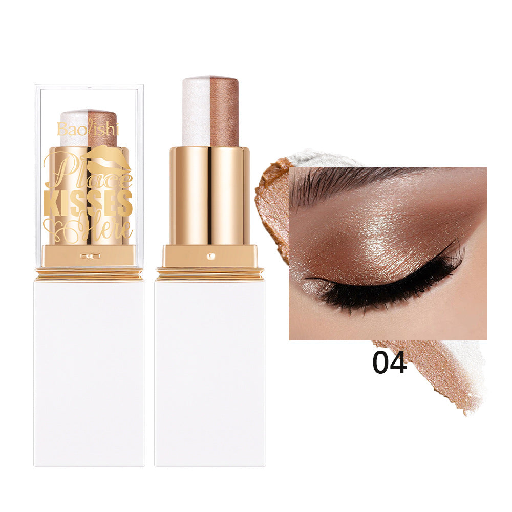 Six-Color Pearlescent Eyeshadow Stick - Versatile Glitter Color Makeup