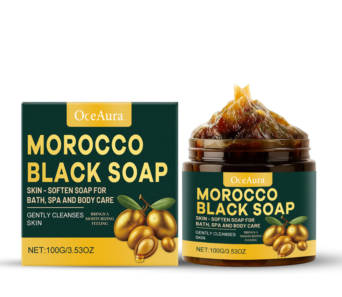Black Soap Bar 100g - Gentle Cleansing & Moisturizing