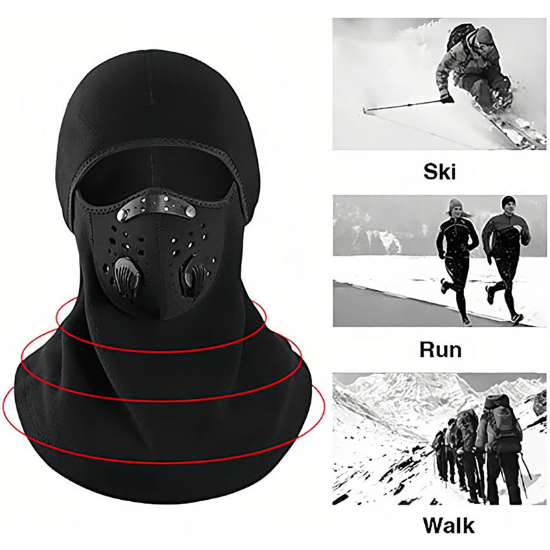 Winter Cycling Mask Cold-Proof Windproof Face Cover for Motorcycle & Outdoor Sports