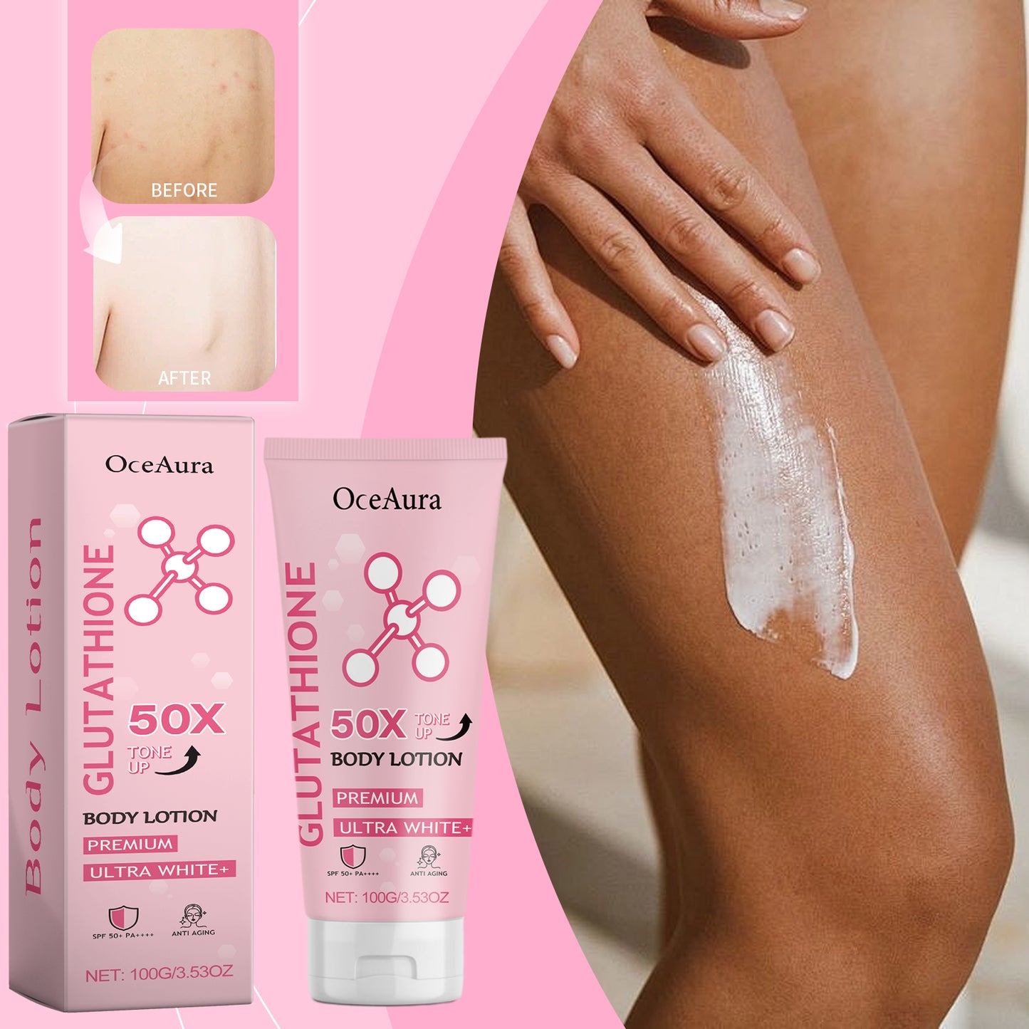Brightening Body Cream with Glutathione and Arbutin - 100g
