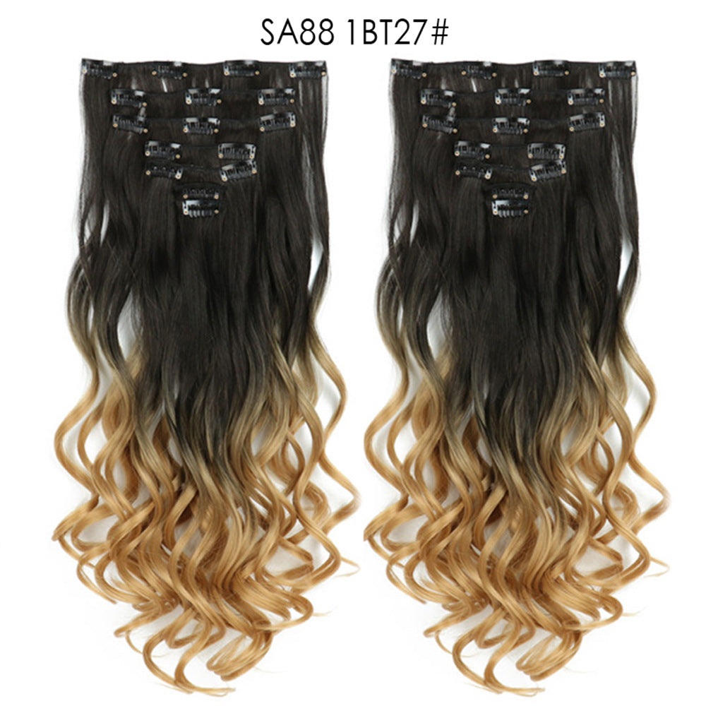 Long Curly Hair Piece High Temperature Synthetic Wig