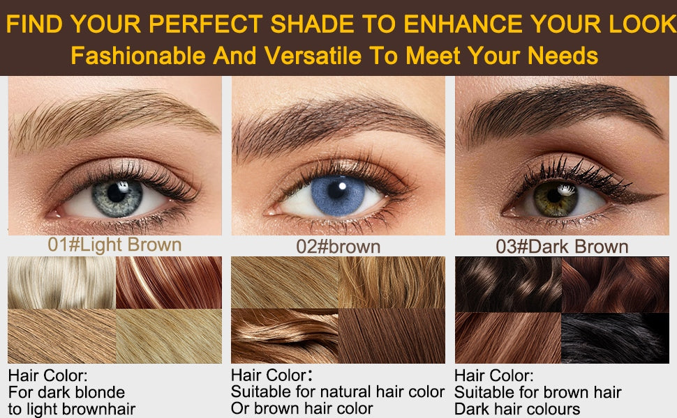 2-in-1 Dual-Ended Microblading Eyebrow Pen - Waterproof Liquid Brow Tint