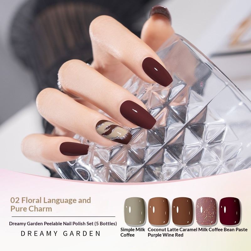 Water-Based Nail Polish Set No Baking Required - Multiple Styles