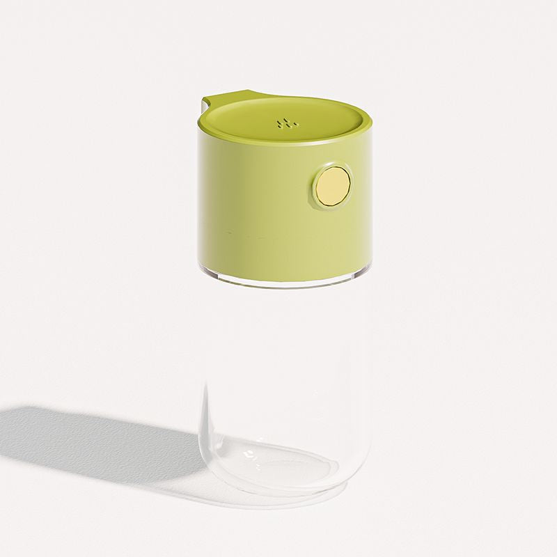 Salt Jar Glass Seasoning Bottle with Stainless Steel Spring - Multiple Colors