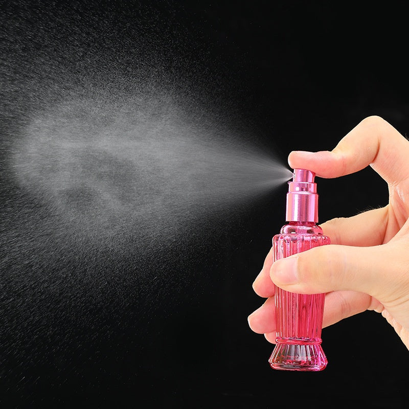 Decorative Glass Perfume Spray Bottles with Fire Extinguisher Design - 15ml Color Variants
