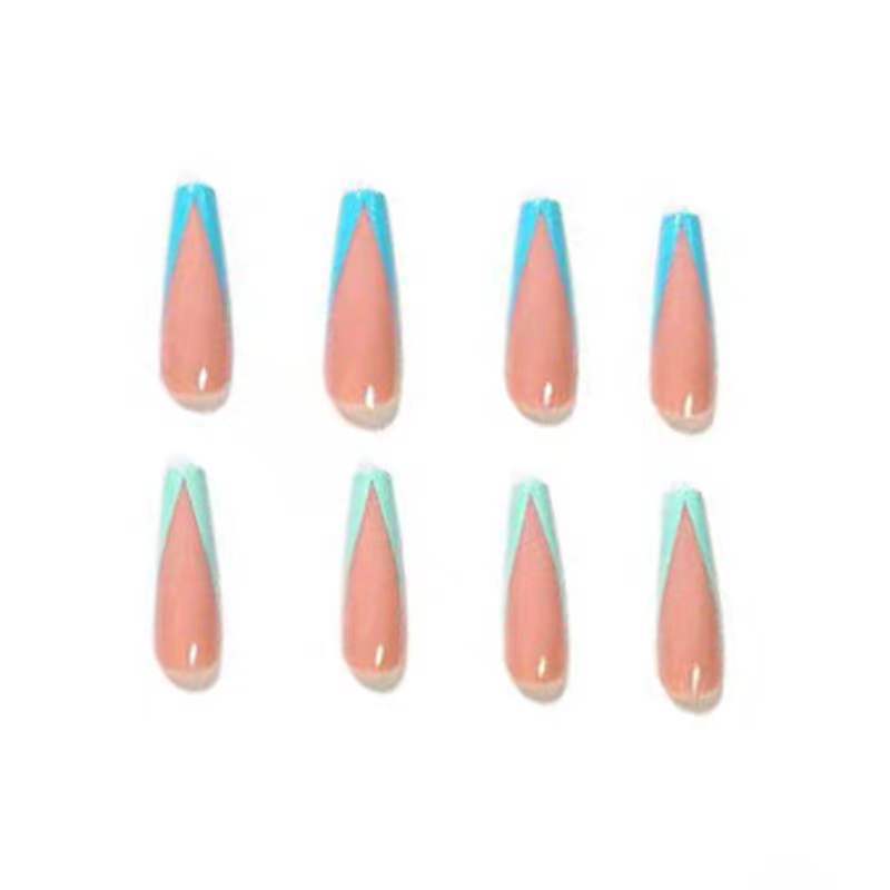 Colorful Ballet Nail Patches Detachable Wearable Nail Art