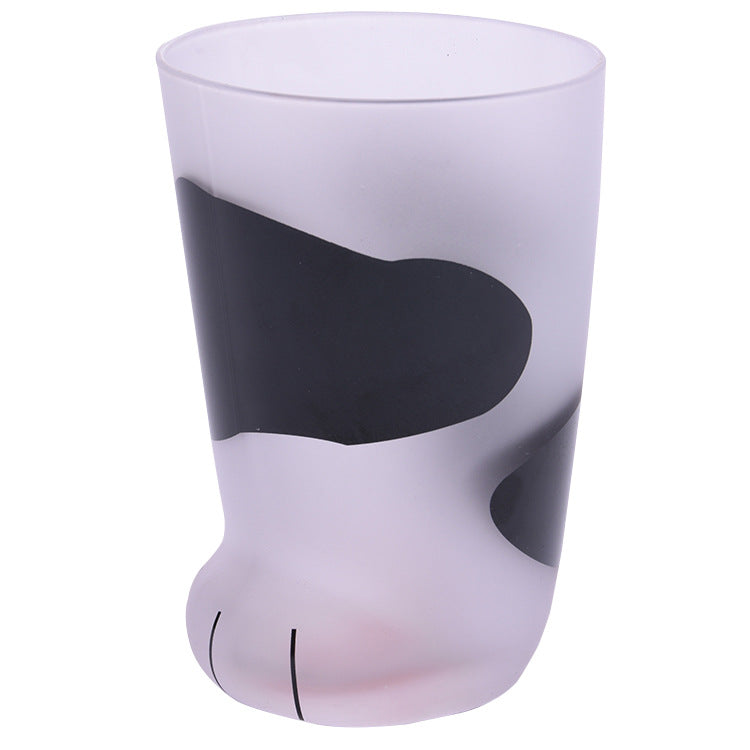 Cute Cat Paws Glass Mug - 300ml Heat-Resistant Tumbler